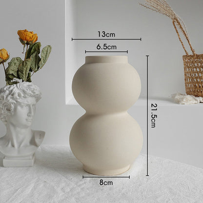 Minimalist Ceramic Vase – Dry Flower Arrangement Home Decor Uturnio