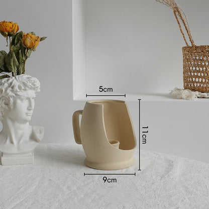Minimalist Ceramic Vase – Dry Flower Arrangement Home Decor Uturnio