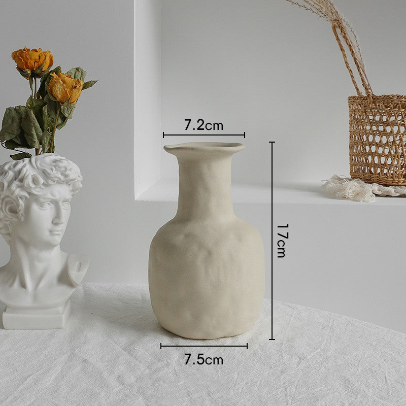 Minimalist Ceramic Vase – Dry Flower Arrangement Home Decor Uturnio