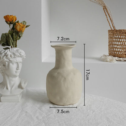 Minimalist Ceramic Vase – Dry Flower Arrangement Home Decor Uturnio