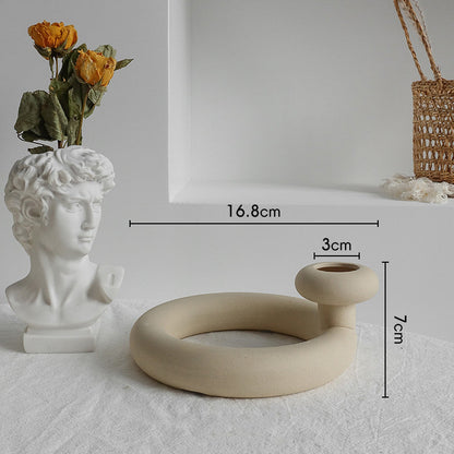 Minimalist Ceramic Vase – Dry Flower Arrangement Home Decor Uturnio