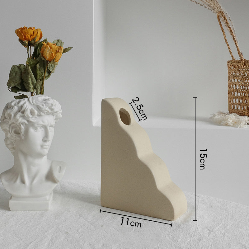 Minimalist Ceramic Vase – Dry Flower Arrangement Home Decor Uturnio