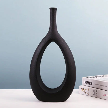 Modern Ceramic Vase – Simple Special-Shaped Flower Arrangement Decor Uturnio