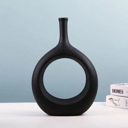 Modern Ceramic Vase – Simple Special-Shaped Flower Arrangement Decor Uturnio
