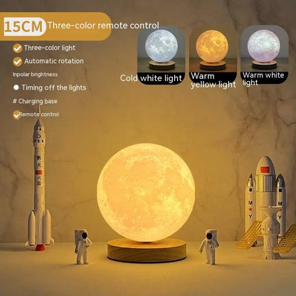 3D Magnetic Floating Moon Lamp – Touch Control LED Night Light Uturnio