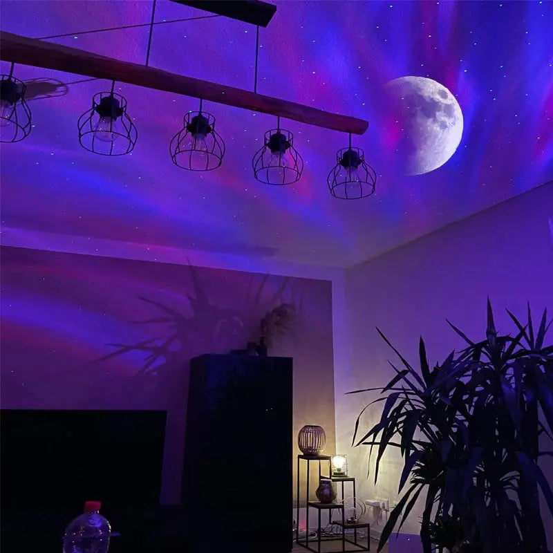 Aurora Galaxy Star Projector LED Night Light – Bedroom Atmosphere Lamp Uturnio