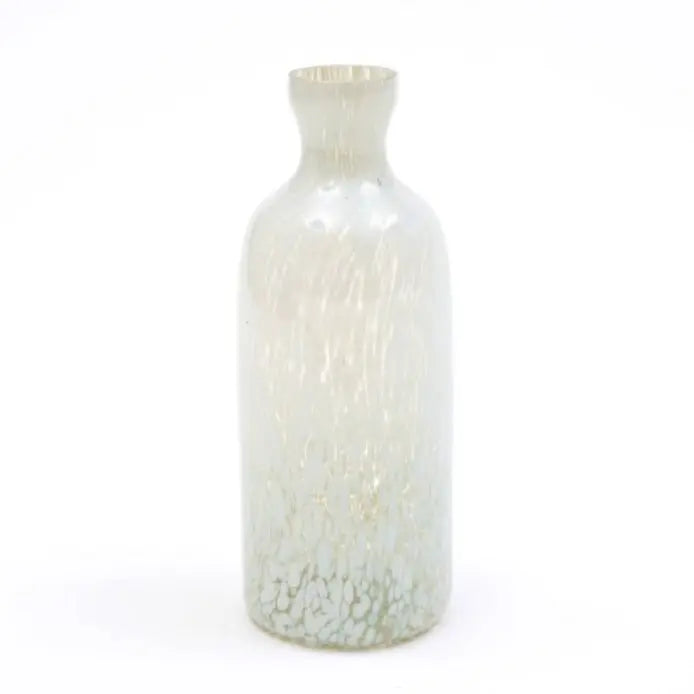 Decorative Splutter Glass Bottle Vase – Large Home Accent Decor Uturnio