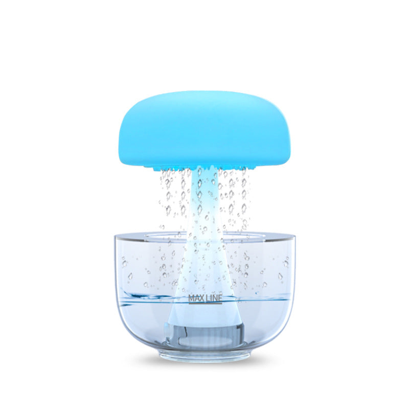 Jellyfish Raindrop Humidifier – Ultrasonic Aroma Diffuser with LED Light Uturnio