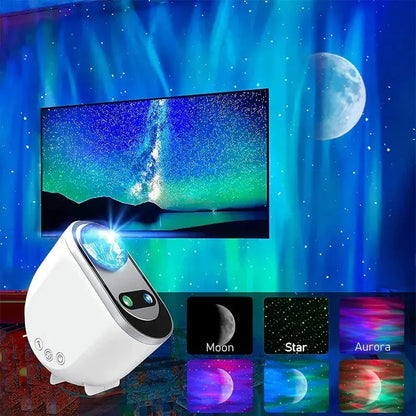 Aurora Galaxy Star Projector LED Night Light – Bedroom Atmosphere Lamp Uturnio