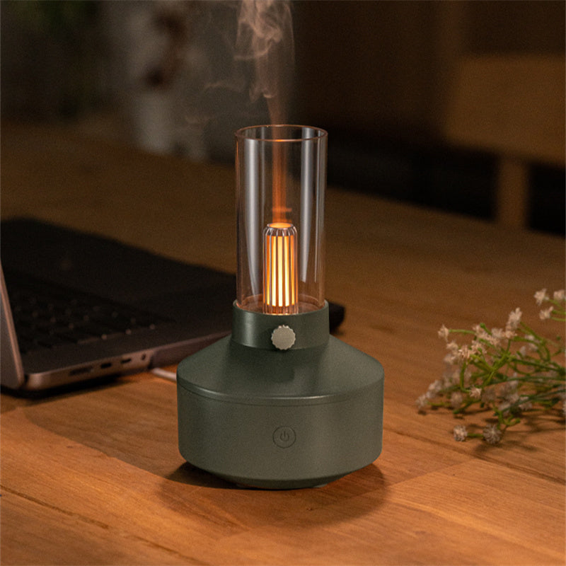 Retro Light Aroma Diffuser – Essential Oil LED Night Light Humidifier Uturnio