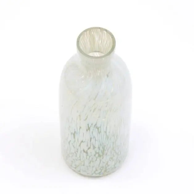 Decorative Splutter Glass Bottle Vase – Large Home Accent Decor Uturnio